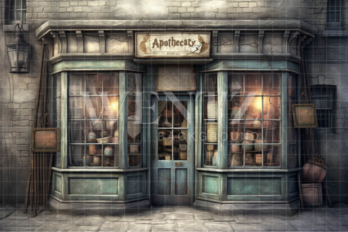 Fabric Photography Background Wizard Shop / Backdrop 3462