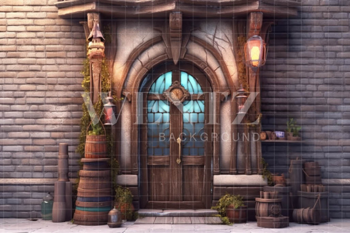 Fabric Photography Background Wizard's House / Backdrop 3464