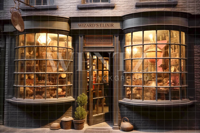 Fabric Photography Background Potion Shop / Backdrop 3465