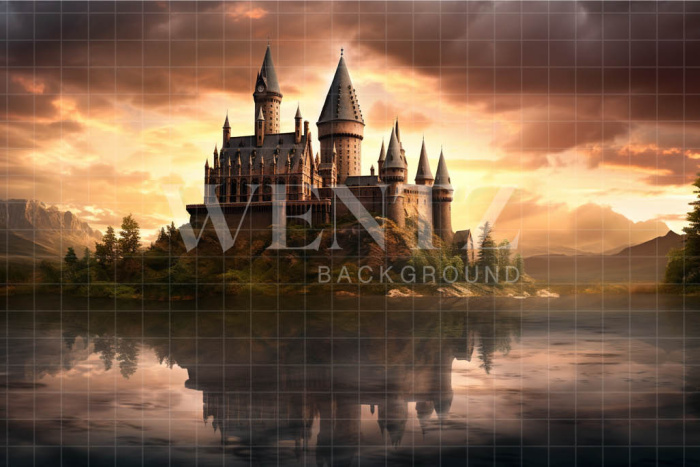 Fabric Photography Background Magic Castle / Backdrop 3488
