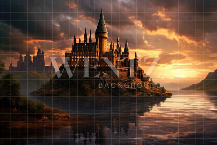 Fabric Photography Background Magic Castle / Backdrop 3490