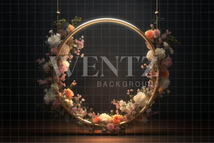 Fabric Photography Background Floral Arch / Backdrop 3575