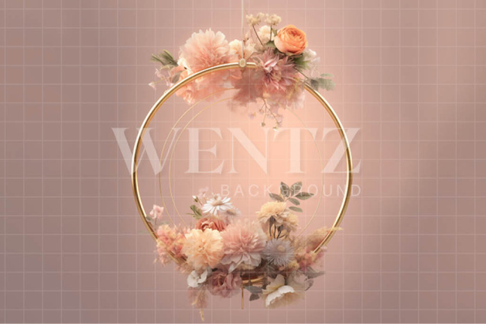 Fabric Photography Background Floral Arch / Backdrop 3577