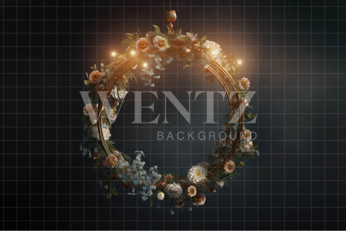 Fabric Photography Background Floral Arch / Backdrop 3578