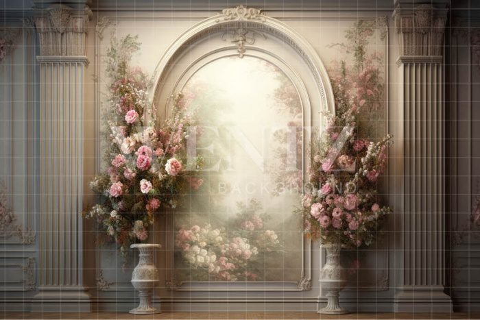 Fabric Photography Background Floral Wall / Backdrop 3601