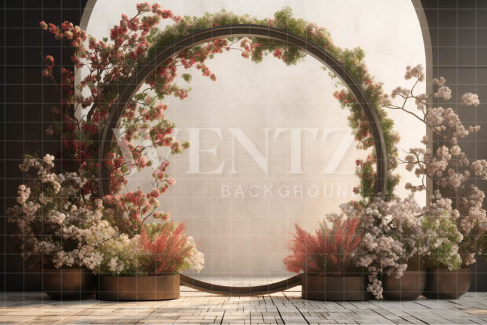 Fabric Photography Background Spring Arch / Backdrop 3609