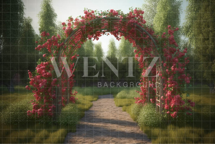 Fabric Photography Background Floral Arch / Backdrop 3613
