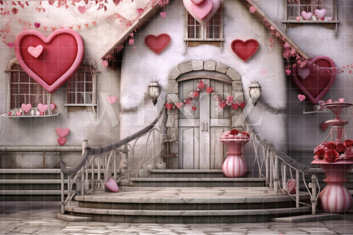 Fabric Photography Background Valentine's Day Set / Backdrop 3643