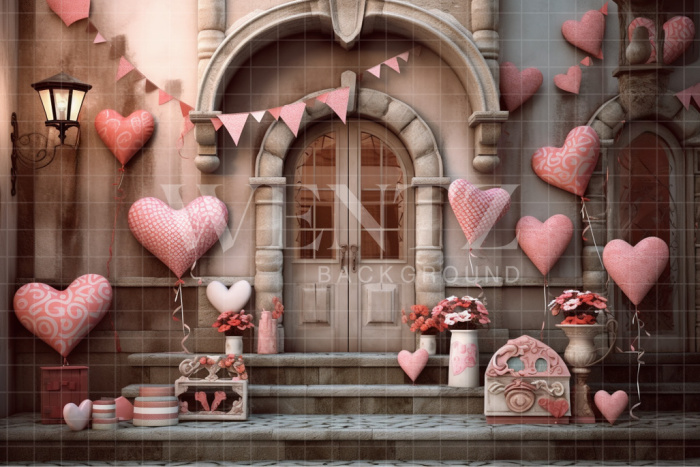 Fabric Photography Background Valentine's Day / Backdrop 3646