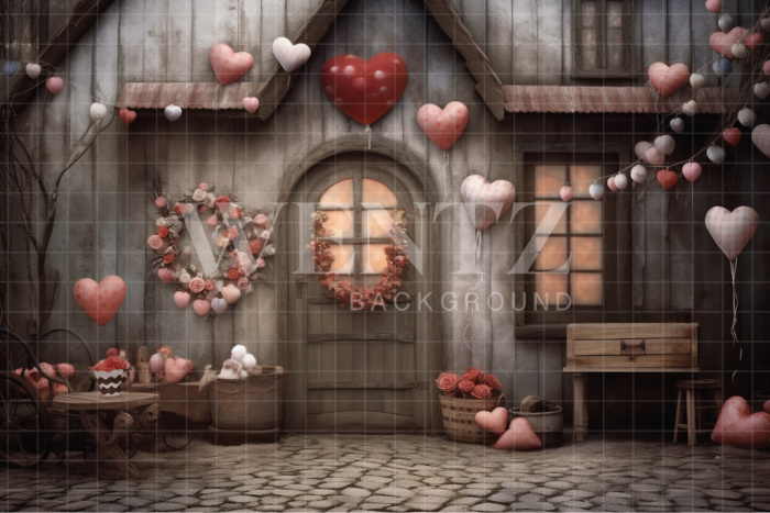 Fabric Photography Background Romantic Decoration / Backdrop 3647