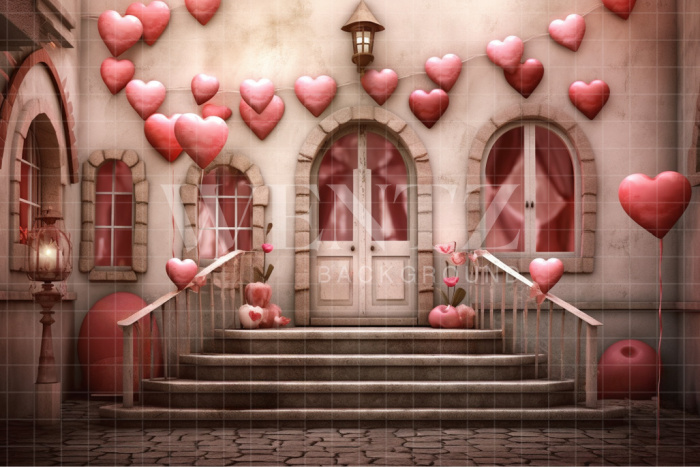 Fabric Photography Background Romantic Facade / Backdrop 3650