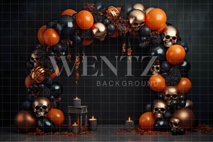 Fabric Photography Background Cake Smash Skulls / Backdrop 3700