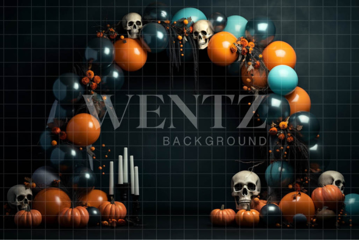 Fabric Photography Background Cake Smash Skulls / Backdrop 3701
