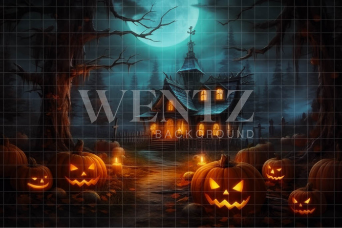 Fabric Photography Background Cabin in the Woods / Backdrop 3718