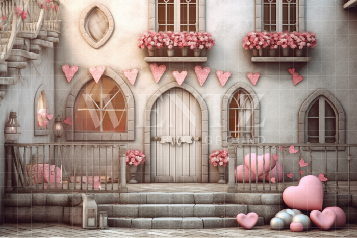 Fabric Photography Background City of Love / Backdrop 3735