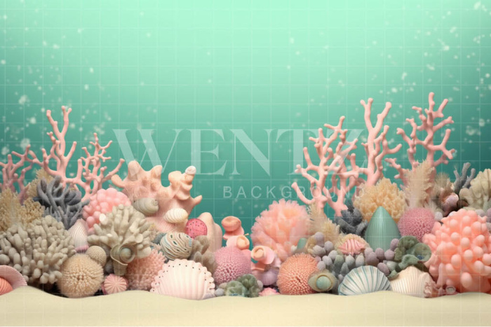 Fabric Photography Background Ocean / Backdrop 3775