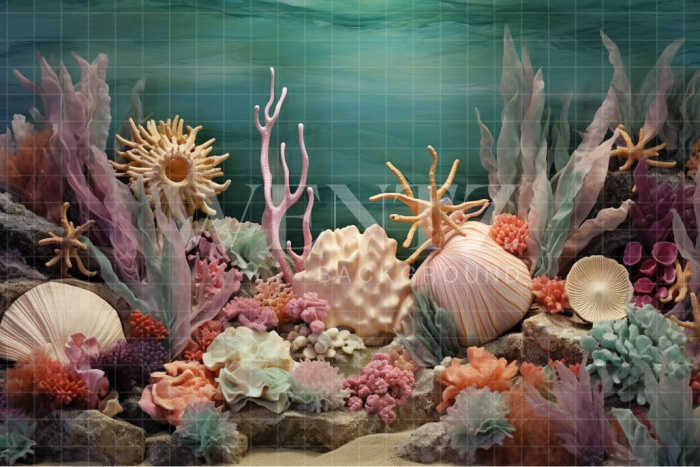 Fabric Photography Background Ocean / Backdrop 3776