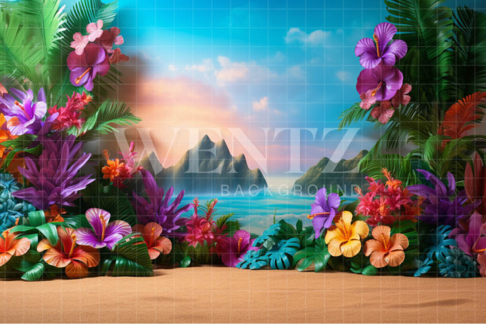 Fabric Photography Background Floral Summer / Backdrop 3794