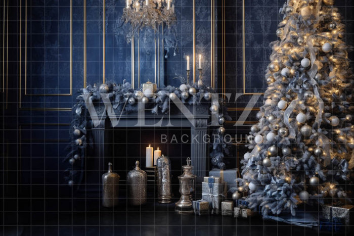 Fabric Photography Background Christmas Scenario / Backdrop 3876