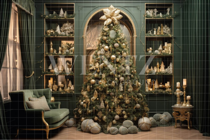 Fabric Photography Background Christmas Set / Backdrop 3935