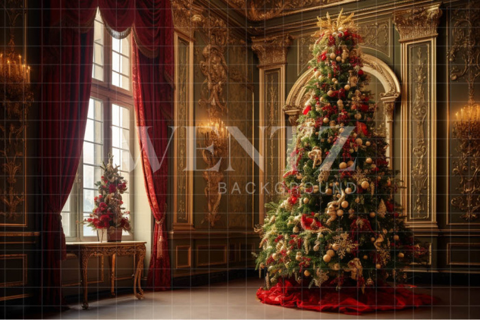 Fabric Photography Background Luxury Christmas Set / Backdrop 3939
