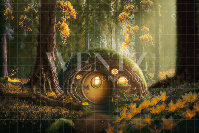 Fabric Photography Background Hobbit's House / Backdrop 2900