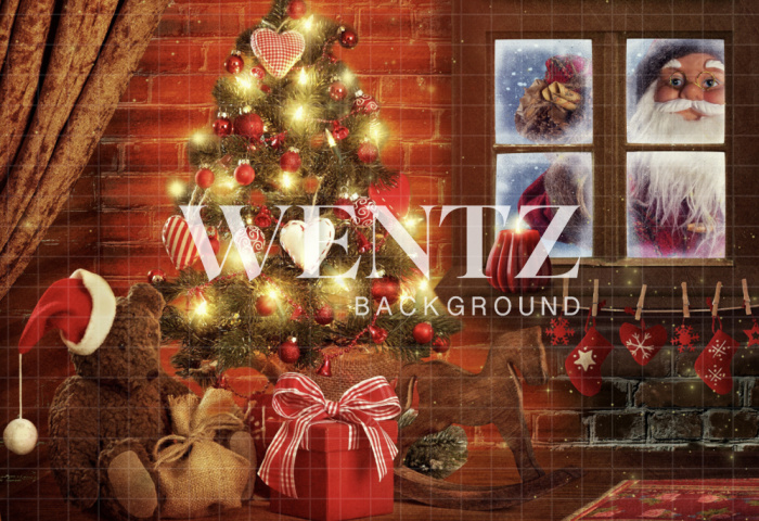 Fabric Photography Background Christmas / Backdrop 4000
