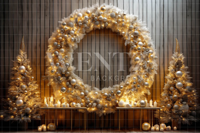 Fabric Photography Background Christmas Decoration / Backdrop 4045