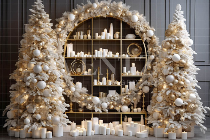 Fabric Photography Background Christmas Decoration / Backdrop 4046