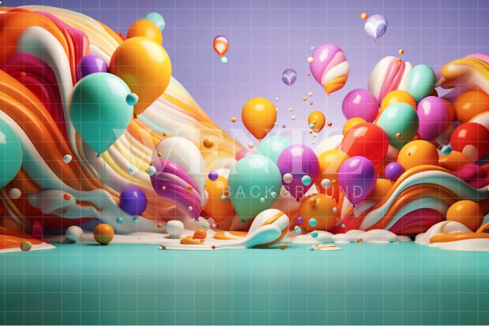 Fabric Photography Background Colorful Set / Backdrop 4096