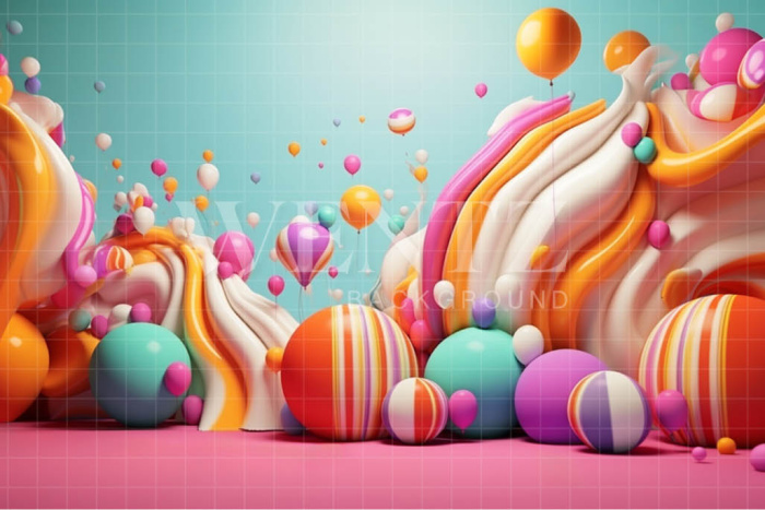 Fabric Photography Background Colorful Set / Backdrop 4098