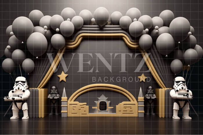 Fabric Photography Background Robots / Backdrop 4248