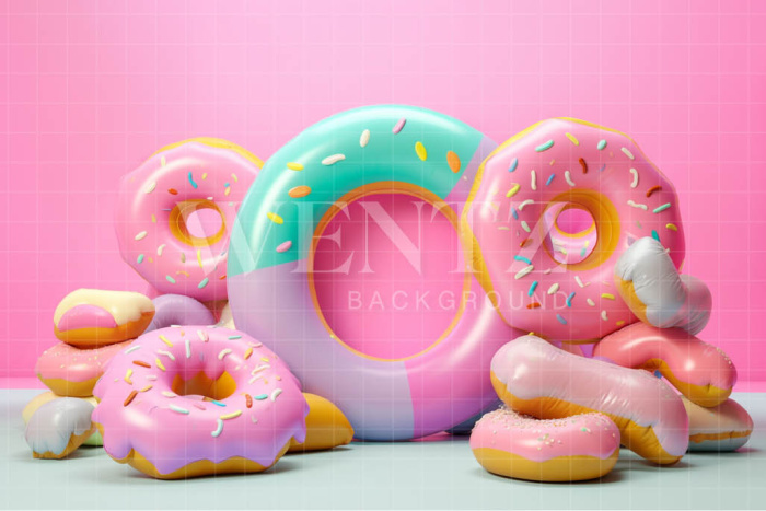 Fabric Photography Background Donuts / Backdrop 4255