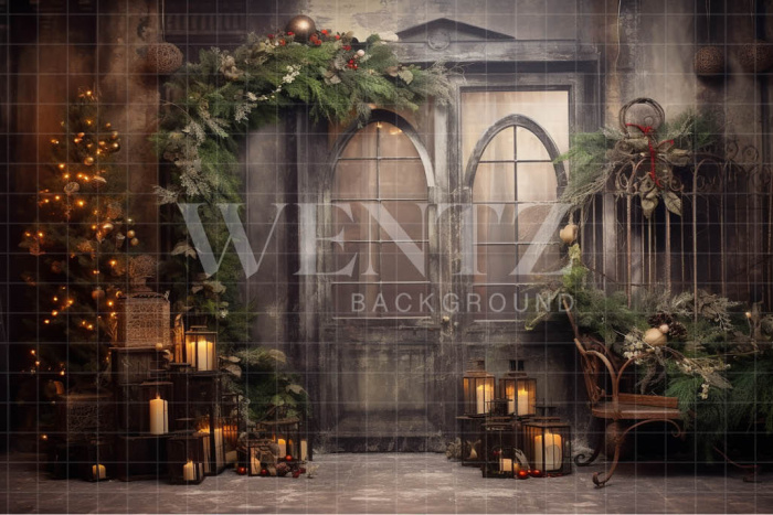 Fabric Photography Background Christmas Set / Backdrop 4261