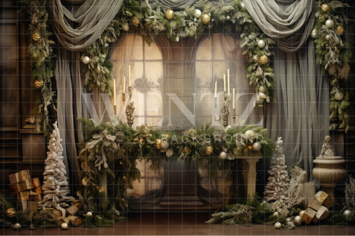 Fabric Photography Background Christmas Set / Backdrop 4270
