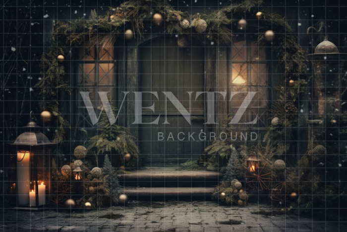 Fabric Photography Background Rustic Facade / Backdrop 4289