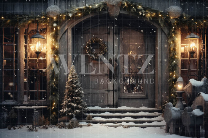 Fabric Photography Background Rustic Facade / Backdrop 4291