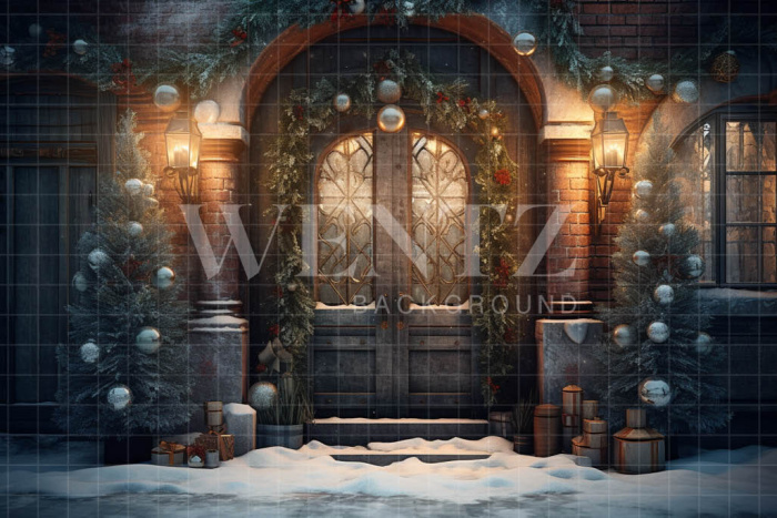 Fabric Photography Background Rustic Facade / Backdrop 4292