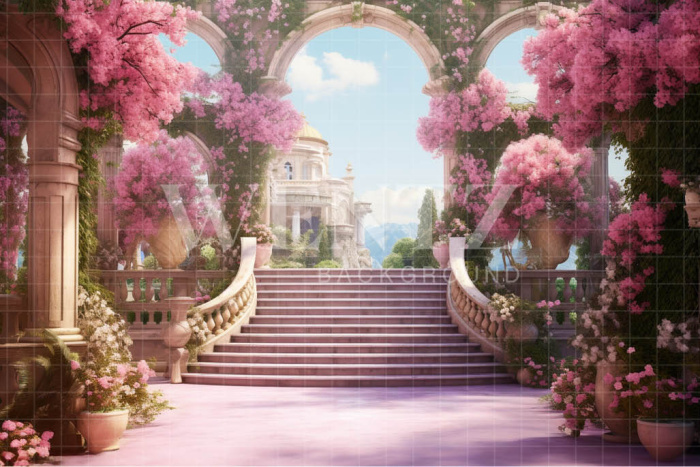 Fabric Photography Background Enchanted Garden / Backdrop 4430