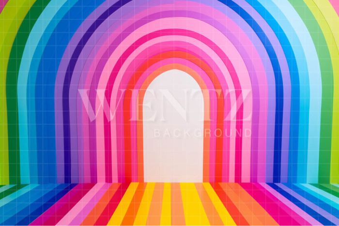 Fabric Photography Background Rainbow / Backdrop 4436