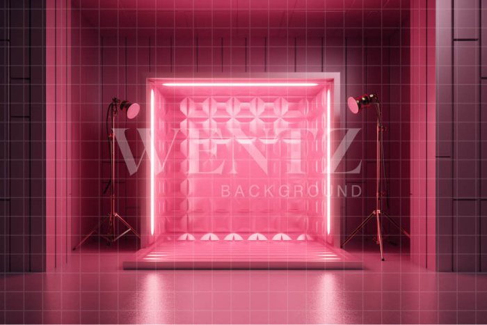 Fabric Photography Background Pink Stage / Backdrop 4457