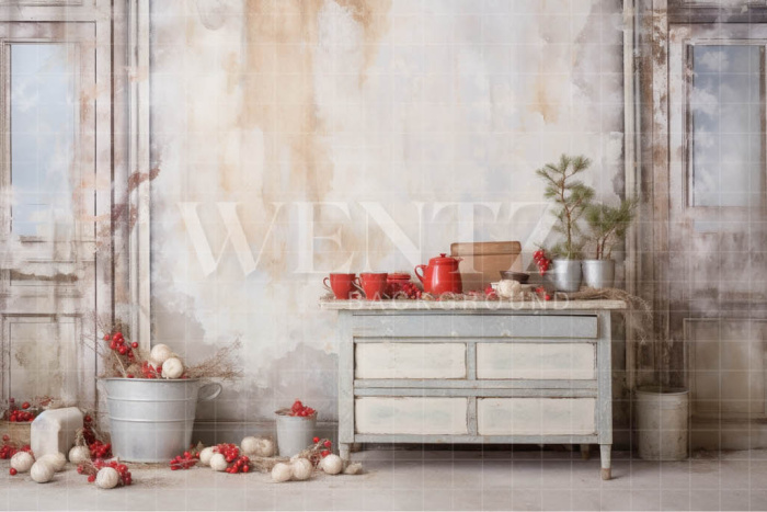 Fabric Photography Background Christmas Set / Backdrop 4554