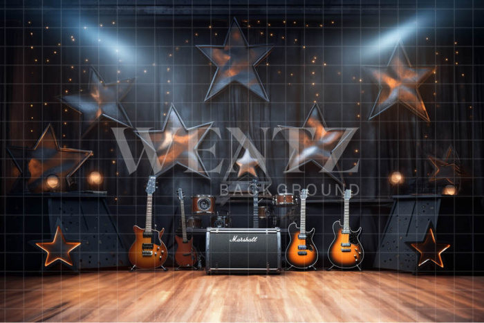 Fabric Photography Background Rockstar / Backdrop 4853
