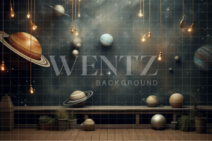 Fabric Photography Background Planets / Backdrop 4908