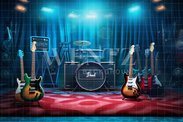 Fabric Photography Background Rockstar / Backdrop 4912