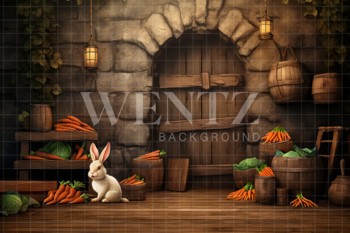 Fabric Photography Background Easter Scenery / Backdrop 5204