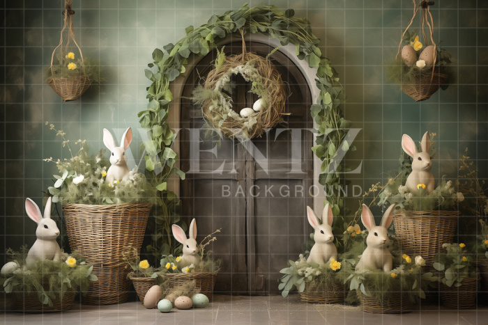 Fabric Photography Background Easter Scenery / Backdrop 5205