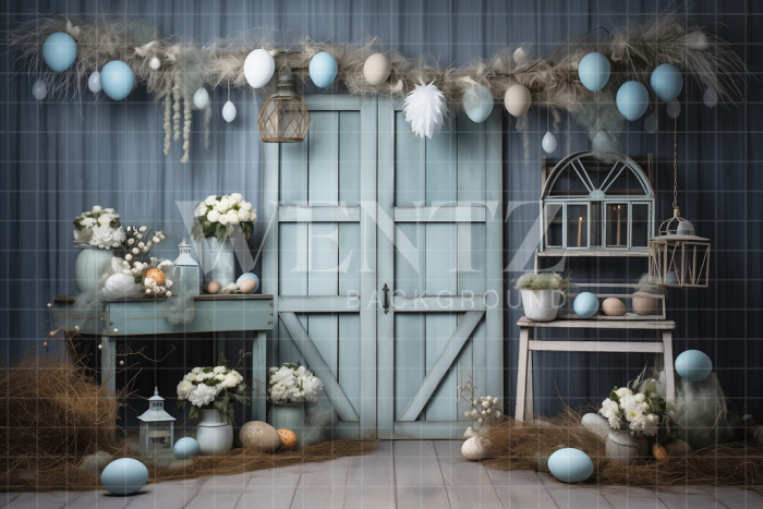 Fabric Photography Background Easter Scenery / Backdrop 5209