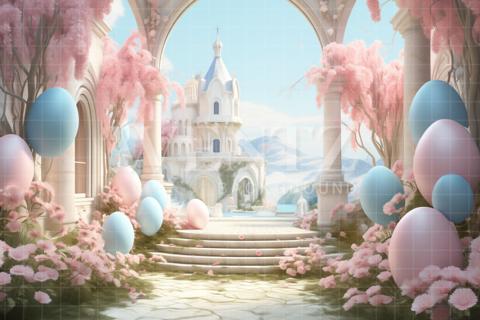 Fabric Photography Background Easter Scenery / Backdrop 5213