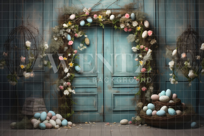 Photographic Background in Fabric Easter Scenery/ Backdrop 5217